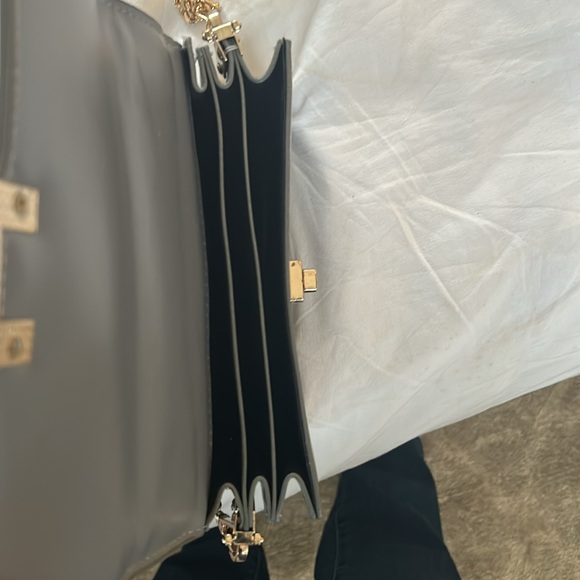 H Bag Gray top handle designer inspired - Picture 3 of 5